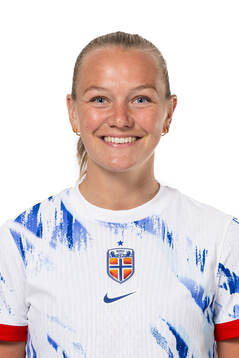 Frida Maanum of the Norwegian women's national football