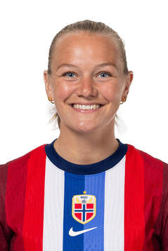 Frida Maanum of the Norwegian women's national football