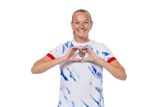 Frida Maanum of the Norwegian women's national football