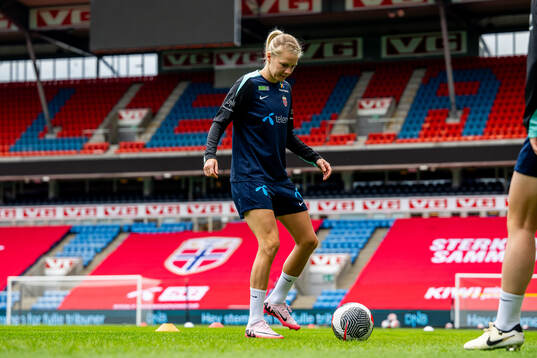 Ada Hegerberg of the Norwegian women's national football