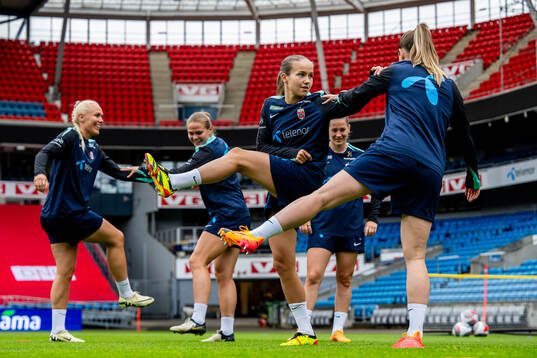 Guro Reiten of the Norwegian women's national football team