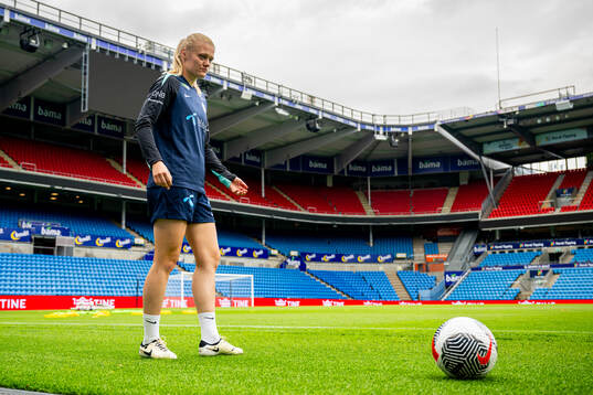 Mathilde Harviken of the Norwegian women's national