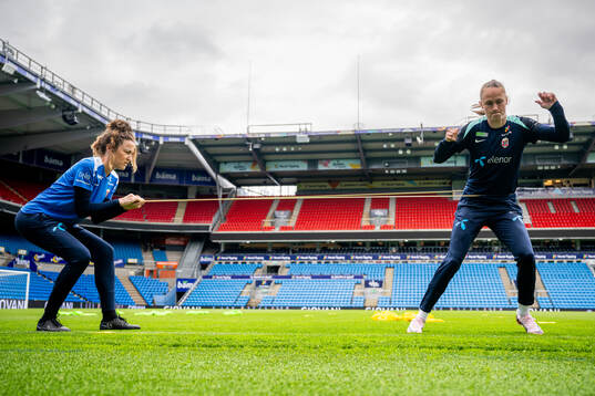 Frankie Hunter, fitness coach of the Norwegian women's