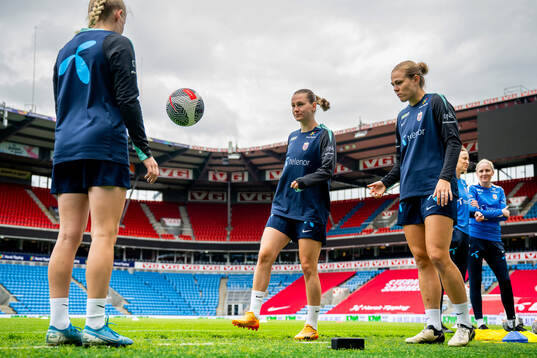 Elisabeth Terland and Marthine Østenstad of the Norwegian