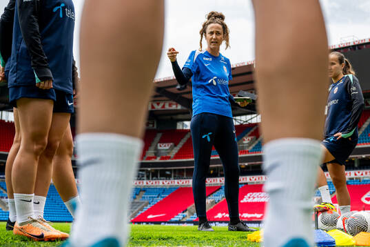 Frankie Hunter, fitness coach of the Norwegian women's