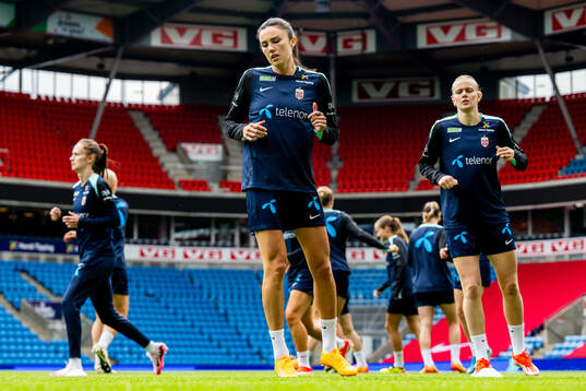 Ingrid Syrstad Engen and Karina Sævik of the Norwegian
