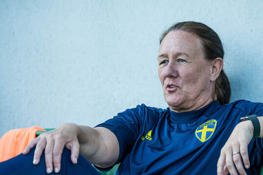 Head coach Annelie Norén of Sweden