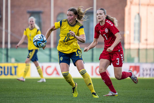 Elsa Pelgander of Sweden and Therese Vestermark of Denmark