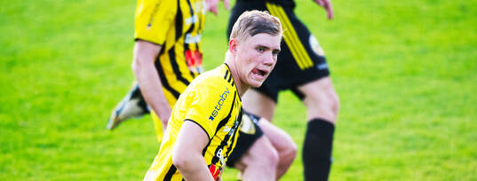 IFK Hässleholms Linus Roslund i matchen i div. 2  mellan
