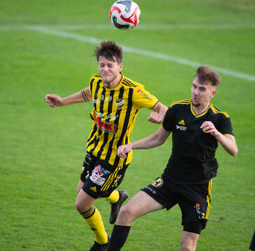 IFK Hässleholms Elliot Pramberg i matchen i div. 2  mellan
