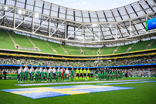 Players of Sweden and of Ireland