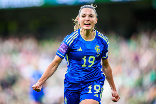 Johanna Rytting Kaneryd of Sweden celebrates