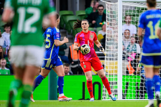 Goalkeeper Zecira Musovic of Sweden