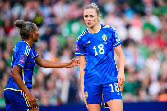 Madelen Janogy and Fridolina Rolfö of Sweden