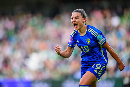 Johanna Rytting Kaneryd of Sweden celebrates