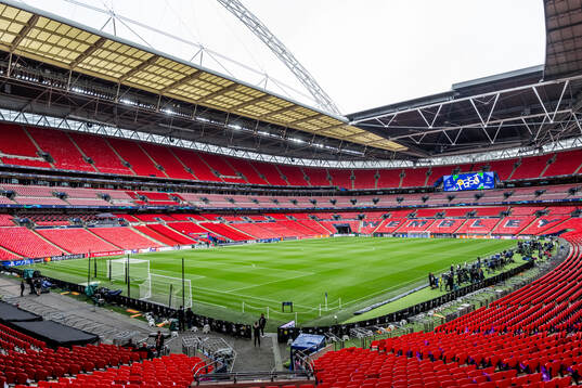General interior view of Wembley Stadium