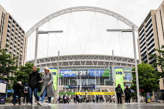 General exterior view of Wembley Stadium