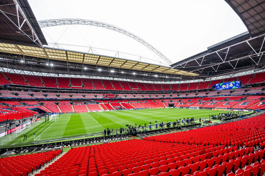 General interior view of Wembley Stadium