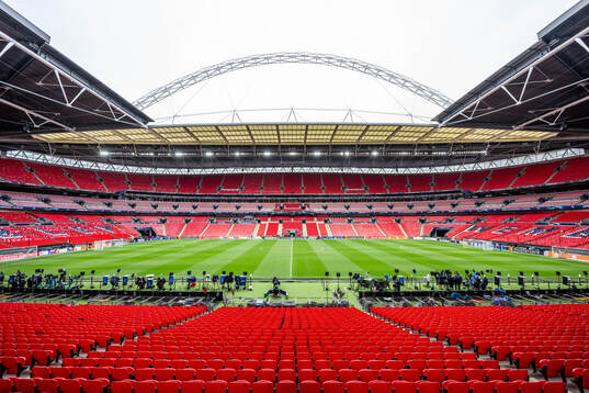 General interior view of Wembley Stadium