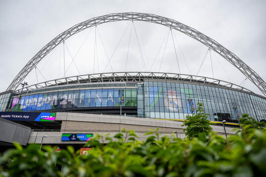 General exterior view of Wembley Stadium