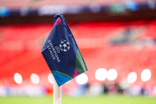 General view of a corner flag