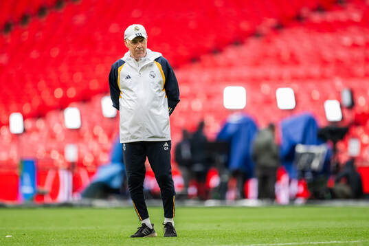 Head coach Carlo Ancelotti of Real Madrid