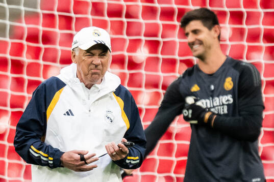 Head coach Carlo Ancelotti of Real Madrid