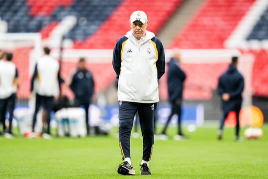 Head coach Carlo Ancelotti of Real Madrid