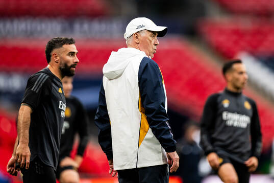 Head coach Carlo Ancelotti of Real Madrid