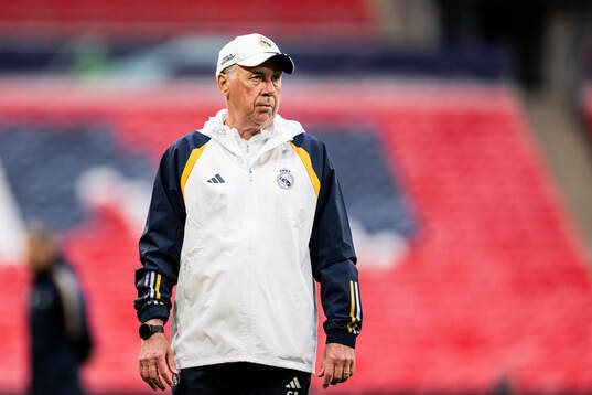 Head coach Carlo Ancelotti of Real Madrid