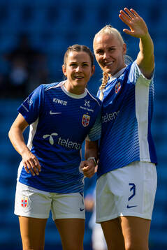 Tuva Hansen and Maria Thorisdottir of Norway