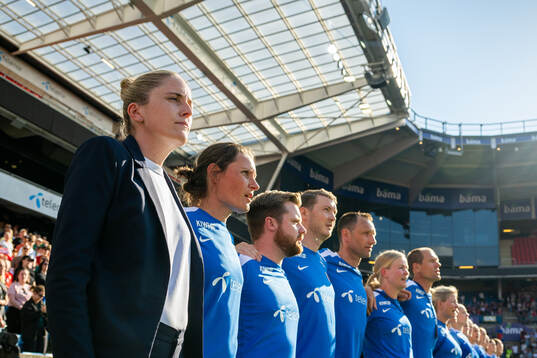 Gemma Grainger, head coach of Norway, Ingvild Stensland,