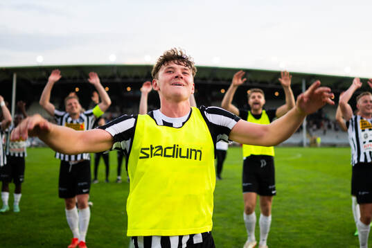 Landskronas Max Nilsson jublar