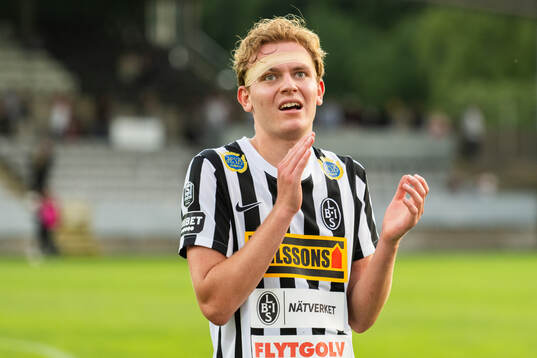Landskronas Melker Jonsson jublar