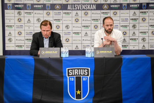 Sirius tränare Christer Mattiasson och IFK Norrköpings