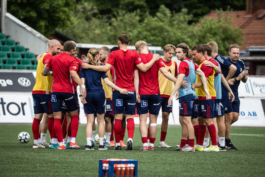Östers spelare innan matchen