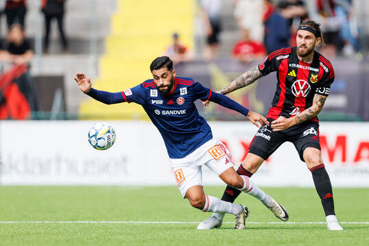 Sandvikens IFs Amin Al-Hamawi och Östersunds Ali Suljic