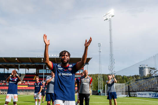 Sandvikens IFs John Junior Igbarumah jublar