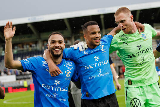 Halmstads Vinicius Nogueira De Oliveira, Marcus Olsson och