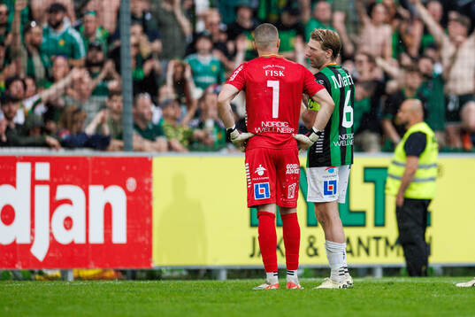 GAIS Mergim Krasniqi och August Wängberg deppar
