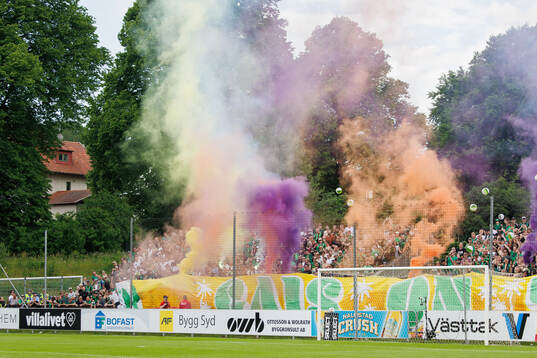 GAIS supportrar med tifo