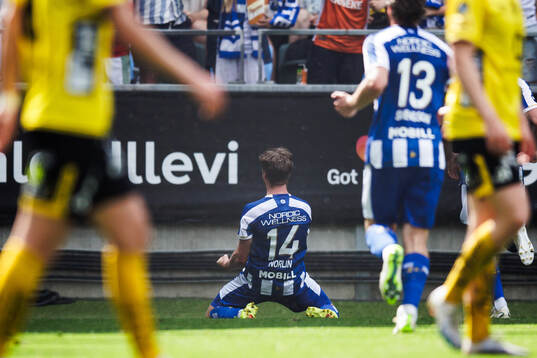IFK Göteborgs Gustaf Norlin jublar