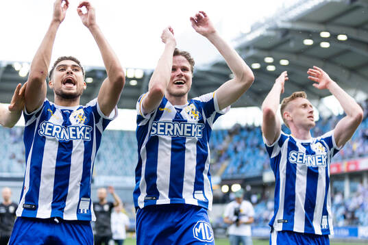 IFK Göteborgs Thomas Santos, Gustaf Norlin och Sebastian