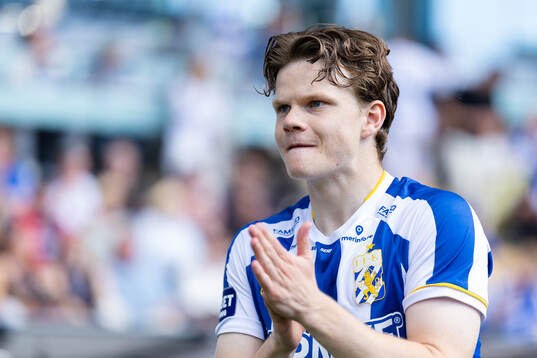 IFK Göteborgs Kolbeinn Thordarson innan fotbollsmatchen i