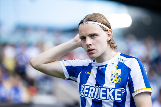 IFK Göteborgs Oscar Pettersson innan fotbollsmatchen i