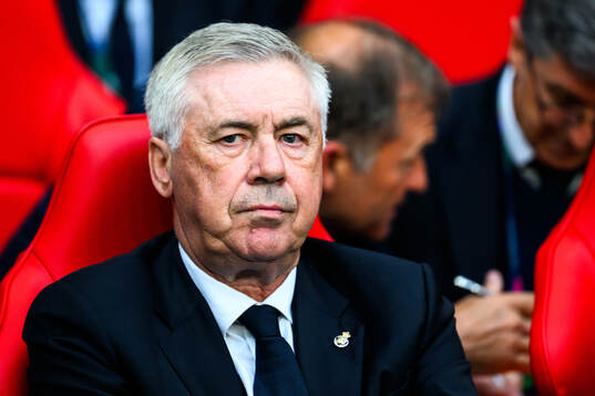 Head coach Carlo Ancelotti of Real Madrid