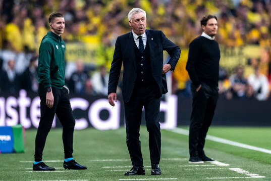 Head coach Carlo Ancelotti of Real Madrid