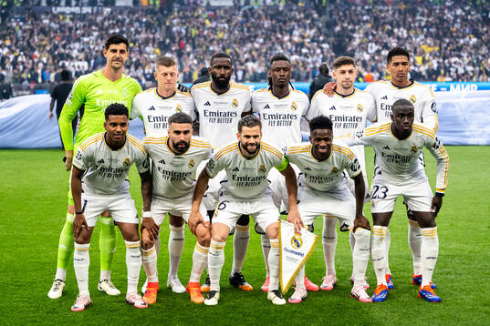 The starting eleven of Real Madrid