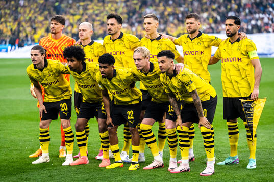 The starting eleven of Dortmund