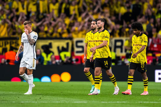 Niclas Fullkrug and Karim Adeyemi of Dortmund looks dejected